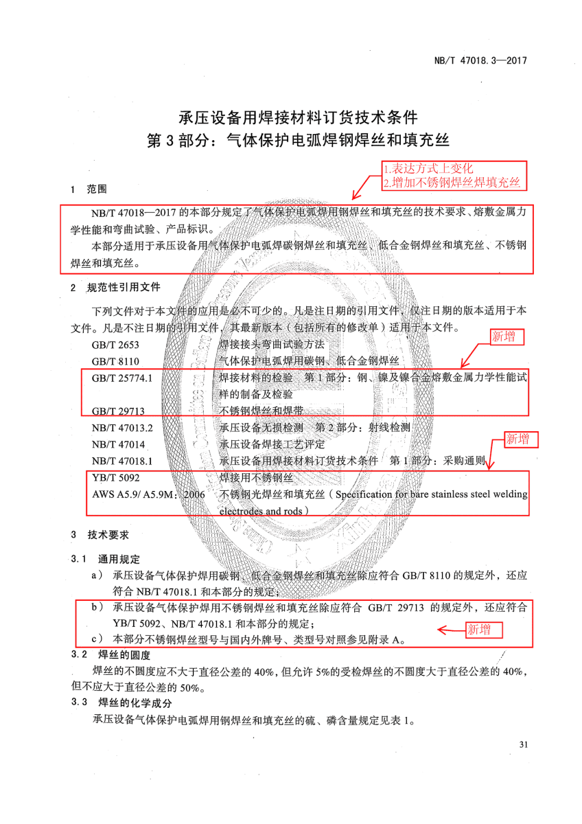 NB/T 47018-2017《承壓設(shè)備用焊接材料訂貨技術(shù)條件》第31頁(yè)